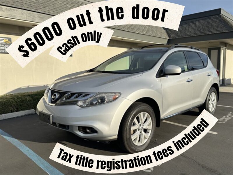 2012 Nissan Murano SV 6000 OUT THE DOOR  END OF THE MONTH SPECIAL  