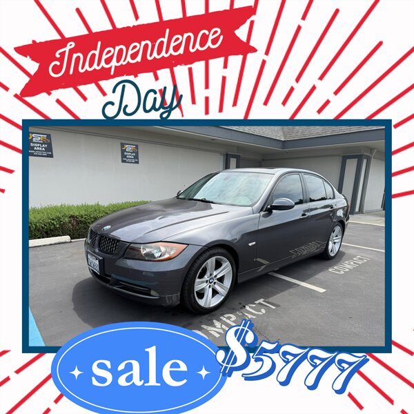 Gray (Sparkling Graphite Metallic) 2008 BMW 3 Series Sedan Rear-Wheel Drive 6-Speed Automatic