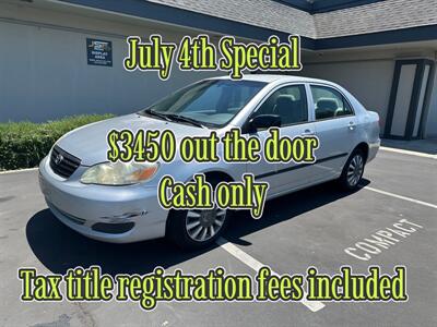 2005 Toyota Corolla CE 3450 OUT THE DOOR   - Photo 1 - Concord, CA 94520