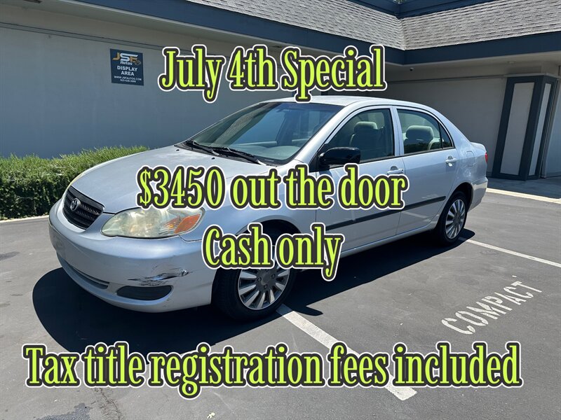 2005 Toyota Corolla CE 3450 OUT THE DOOR - Photo 1 - Concord, CA 94520
