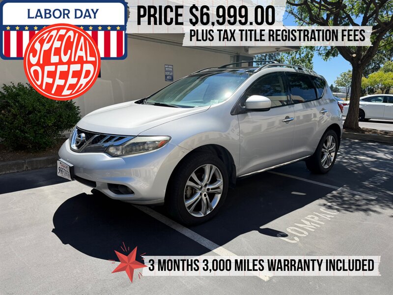 Brilliant Silver 2011 Nissan Murano SUV / Crossover All-Wheel Drive Automatic