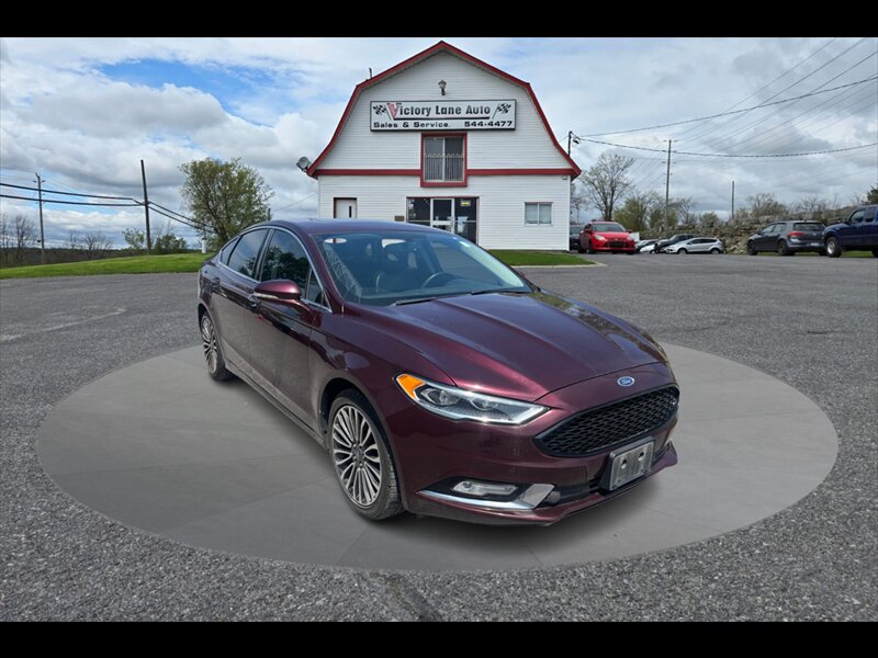 Red 2017 Ford Fusion Sedan Front-Wheel Drive Automatic