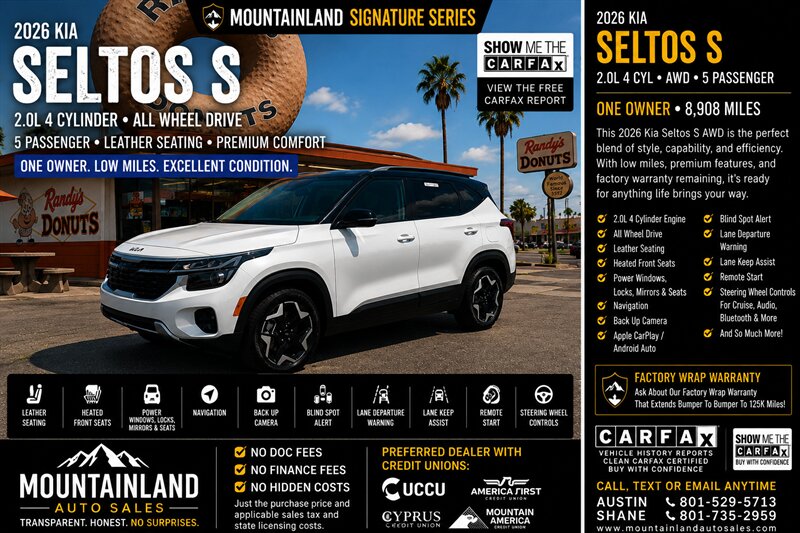 2026 Kia Seltos S  
