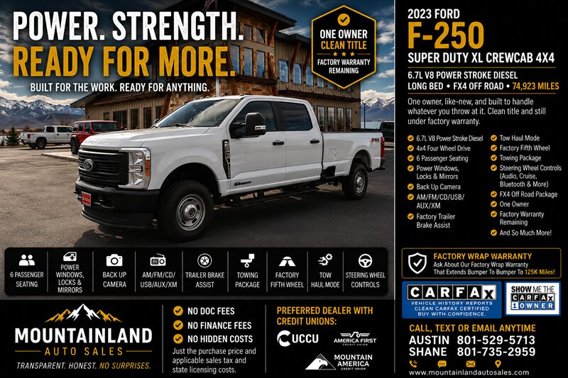 2023 Ford F-250 Super Duty XL   - Photo 1 - Heber City, UT 84032