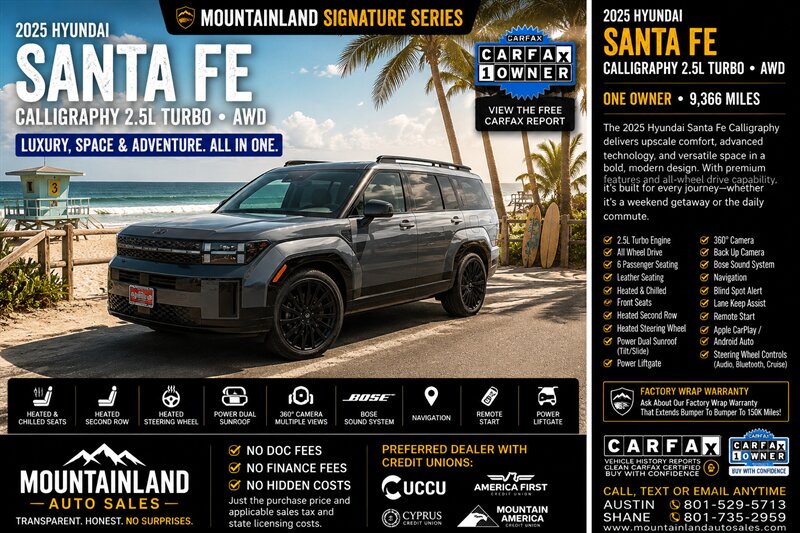 2025 Hyundai SANTA FE Calligraphy  