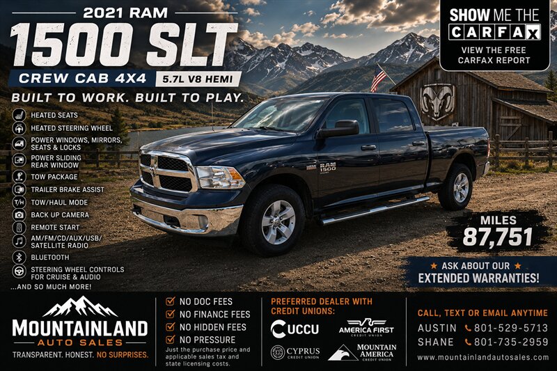 2021 RAM 1500 Classic SLT   - Photo 1 - Heber City, UT 84032