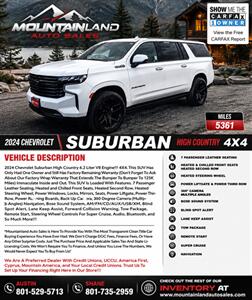 2024 Chevrolet Suburban High Country SUV