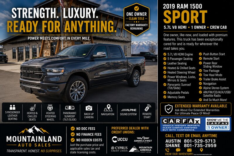 2019 RAM 1500 Sport  