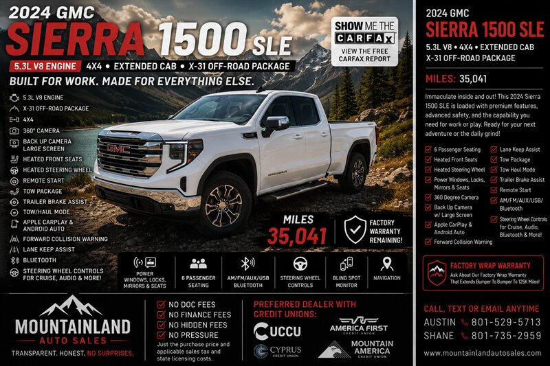 2024 GMC Sierra 1500 SLE   - Photo 1 - Heber City, UT 84032