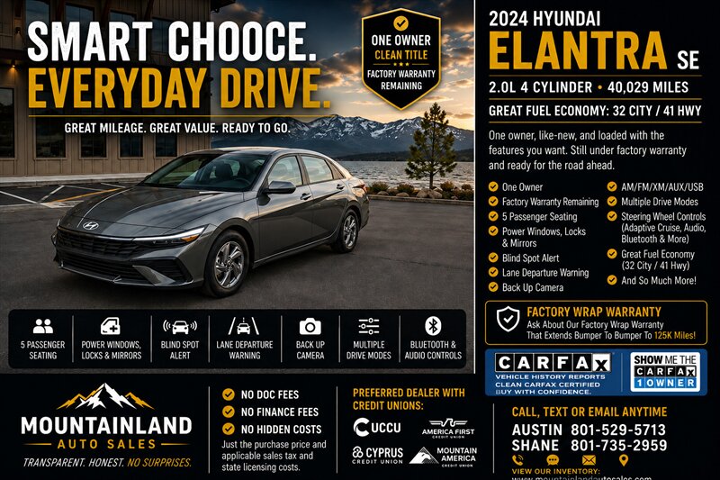 2024 Hyundai ELANTRA SE  