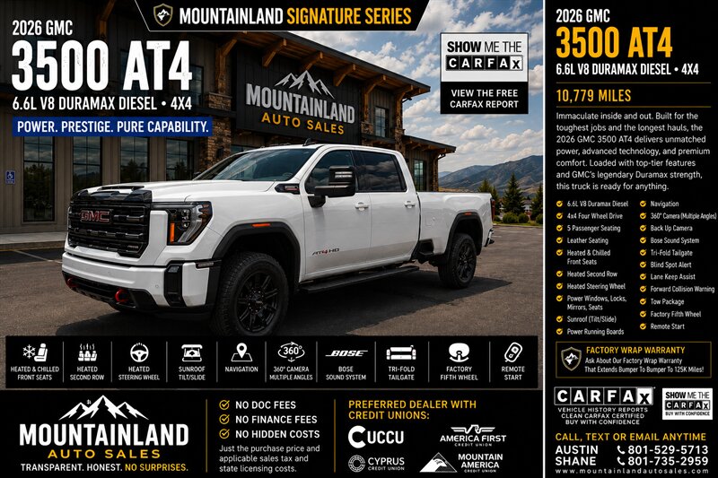 2026 GMC Sierra 3500HD AT4  