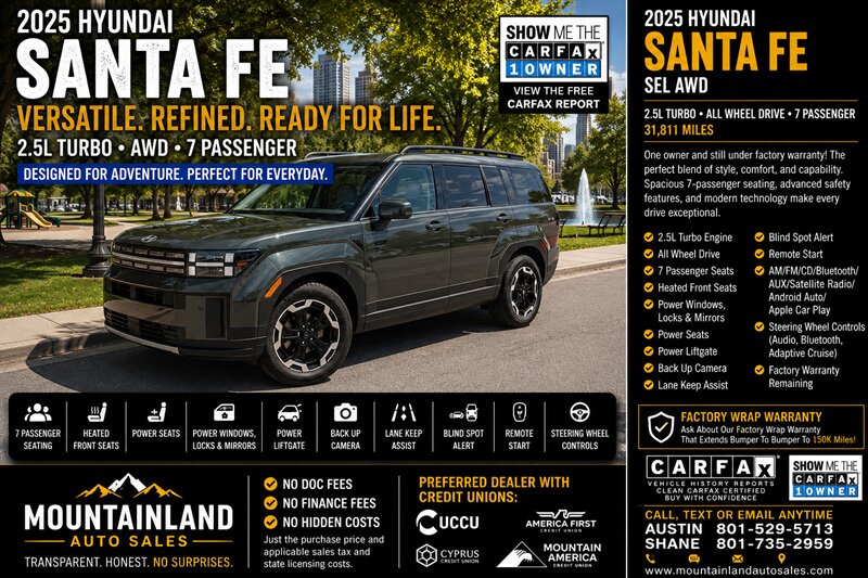 2025 Hyundai SANTA FE SEL  