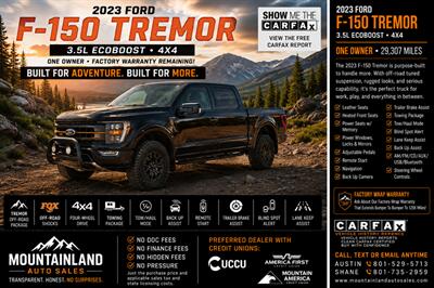 2023 Ford F-150 Tremor Truck