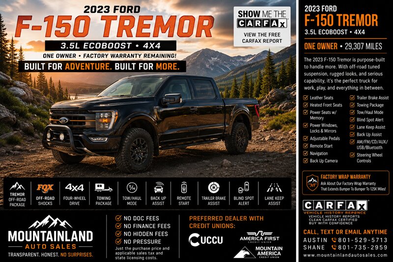 2023 Ford F-150 Tremor   - Photo 1 - Heber City, UT 84032