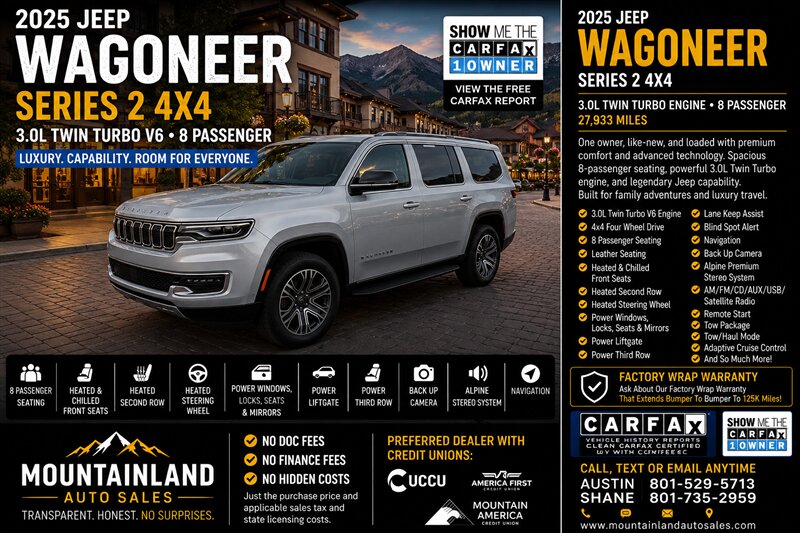 2025 Jeep Wagoneer Series II  