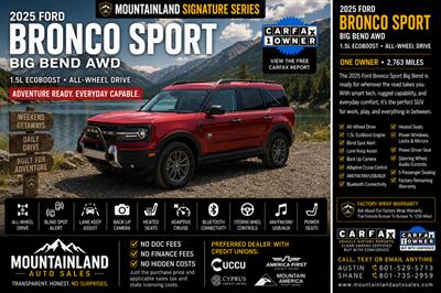 2025 Ford Bronco Sport Big Bend SUV