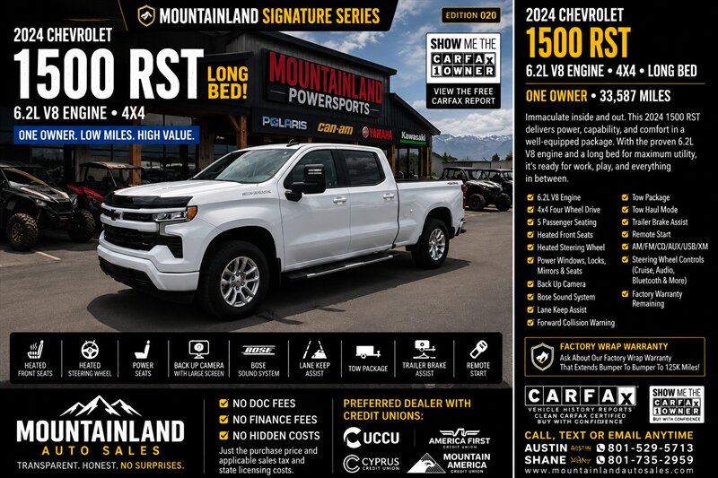2024 Chevrolet Silverado 1500 RST   - Photo 1 - Heber City, UT 84032