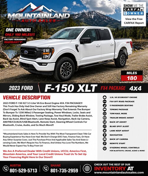 2023 Ford F-150 XLT   - Photo 1 - Heber City, UT 84032