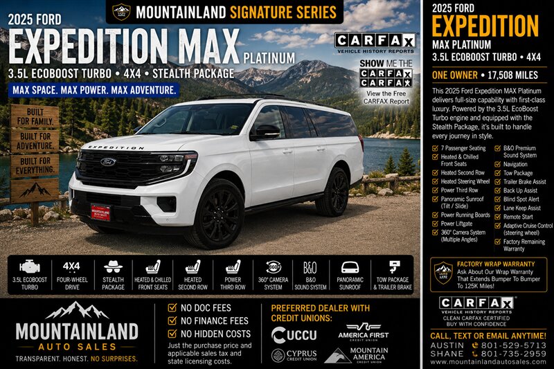 2025 Ford Expedition MAX Platinum   - Photo 1 - Heber City, UT 84032