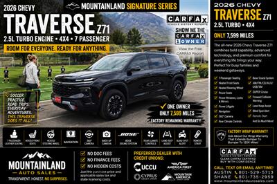 2026 Chevrolet Traverse Z71 SUV