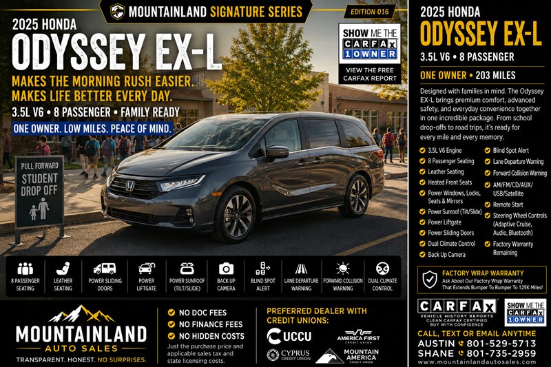 2026 Honda Odyssey EX-L   - Photo 1 - Heber City, UT 84032