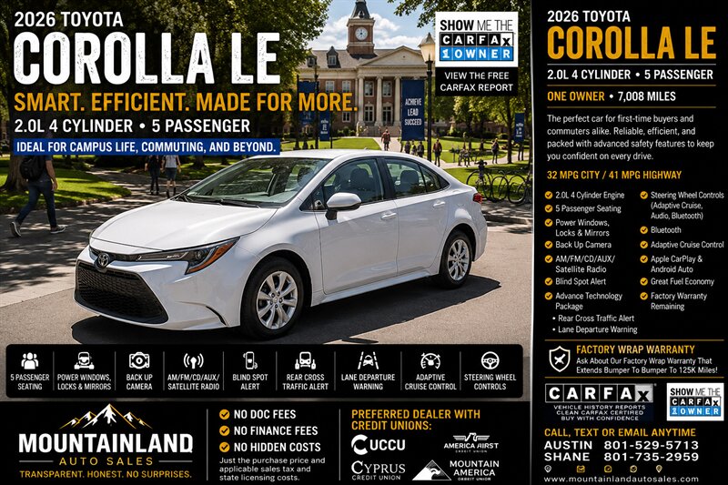 2026 Toyota Corolla LE  
