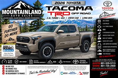 2026 Toyota Tacoma TRD Off-Road Truck