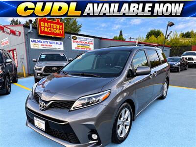 2018 Toyota Sienna SE Premium 8-Passenger 76K MILES CLEAN TITLE  EASY FINANCING GREAT SHAPE Minivan