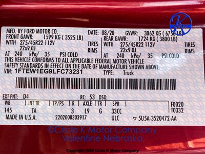 2020 Ford F-150 Limited   - Photo 79 - Valentine, NE 69201