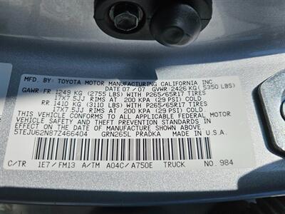 2007 Toyota Tacoma PreRunner SR5 TRD Sport V6   - Photo 30 - Ontario, CA 91761