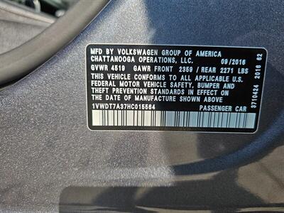 2017 Volkswagen Passat 1.8T R-Line   - Photo 36 - Ontario, CA 91761