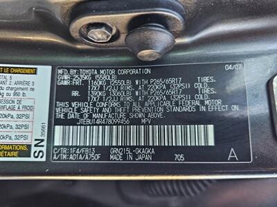 2007 Toyota 4Runner Sport Edition 4WD w/Backup Camera   - Photo 40 - Ontario, CA 91761