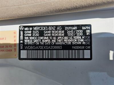 1995 Mercedes-Benz S 500   - Photo 35 - Ontario, CA 91761