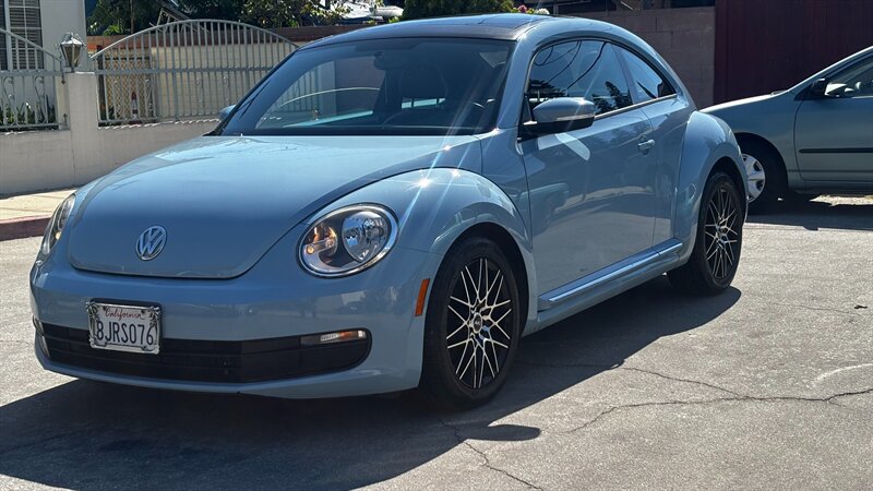 Denim Blue 2013 Volkswagen Beetle 2.5L Hatchback Front-Wheel Drive Automatic