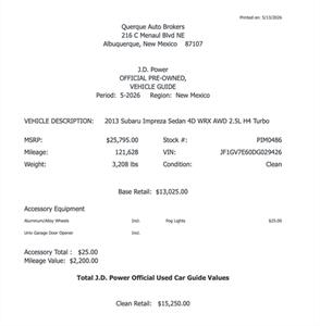 2013 Subaru Impreza WRX   - Photo 2 - Albuquerque, NM 87107