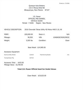 2016 Chevrolet Tahoe Police   - Photo 6 - Albuquerque, NM 87107
