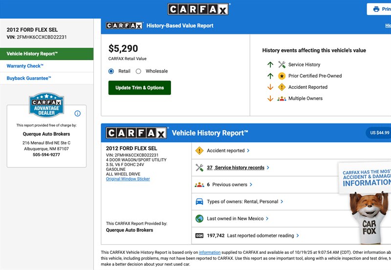 2012 Ford Flex SEL AWD