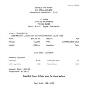 2011 Mitsubishi Lancer MR   - Photo 6 - Albuquerque, NM 87107