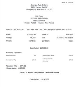 2015 RAM Ram 1500 SSV - Photo 6 - Albuquerque, NM 87107