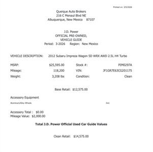 2012 Subaru Impreza WRX   - Photo 6 - Albuquerque, NM 87107