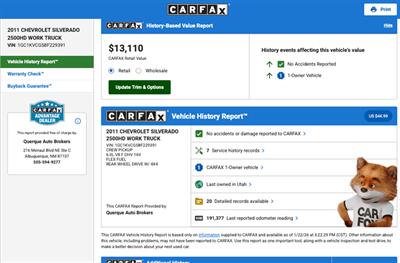 2011 Chevrolet Silverado 2500 HD Work Truck   - Photo 6 - Albuquerque, NM 87107