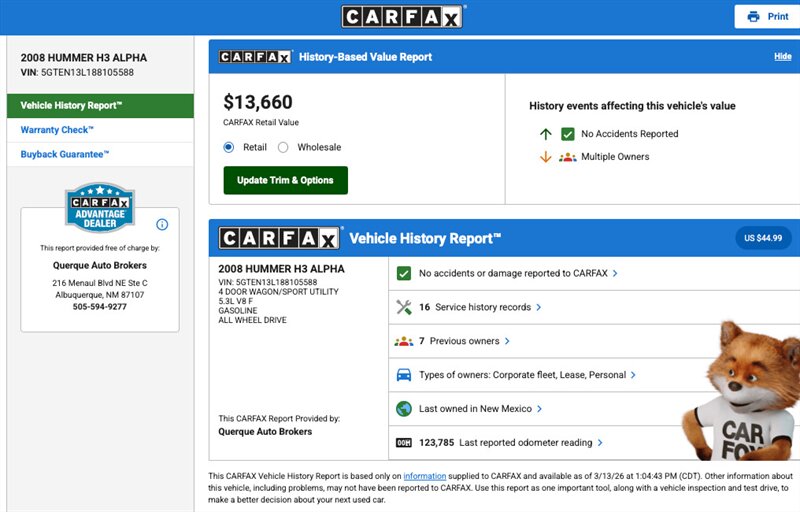 2008 Hummer H3 Alpha  