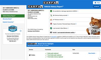 2011 Mercedes-Benz CL 63 AMG   - Photo 14 - Albuquerque, NM 87107