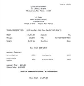 2013 RAM Ram 2500 SLT   - Photo 6 - Albuquerque, NM 87107