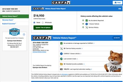 2016 RAM Ram 1500 SSV   - Photo 6 - Albuquerque, NM 87107