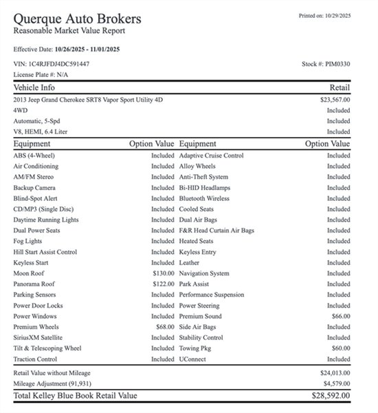 2013 Jeep Grand Cherokee Vapor