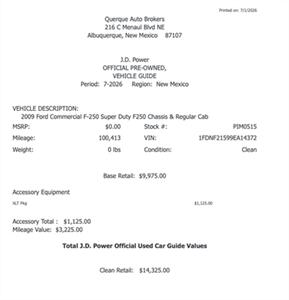 2009 Ford F-250 SuperDuty   - Photo 6 - Albuquerque, NM 87107