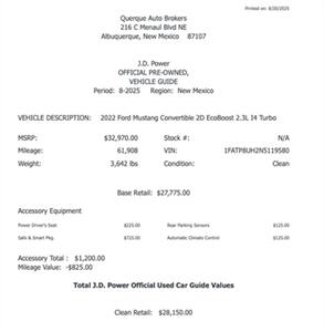 2022 Ford Mustang EcoBoost   - Photo 6 - Albuquerque, NM 87107