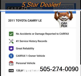 2011 Toyota Camry LE   - Photo 2 - Albuquerque, NM 87110