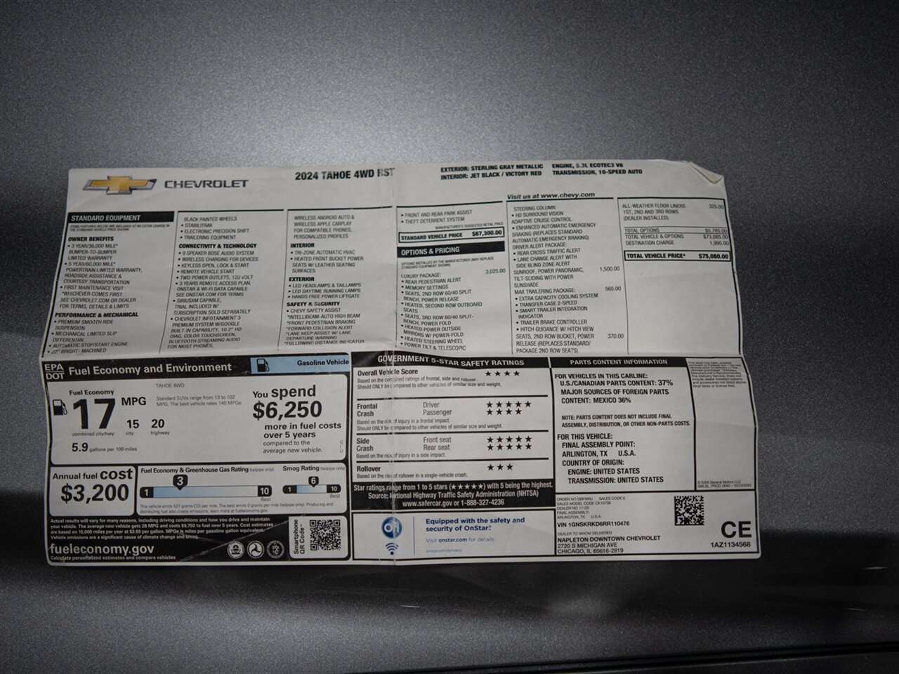 2024 Chevrolet Tahoe RST   - Photo 47 - Peoria, IL 61615